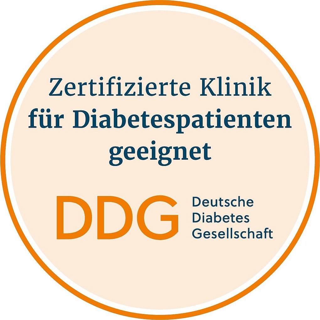 Siegel DDG Klinik für Diabetespatienten geeignet